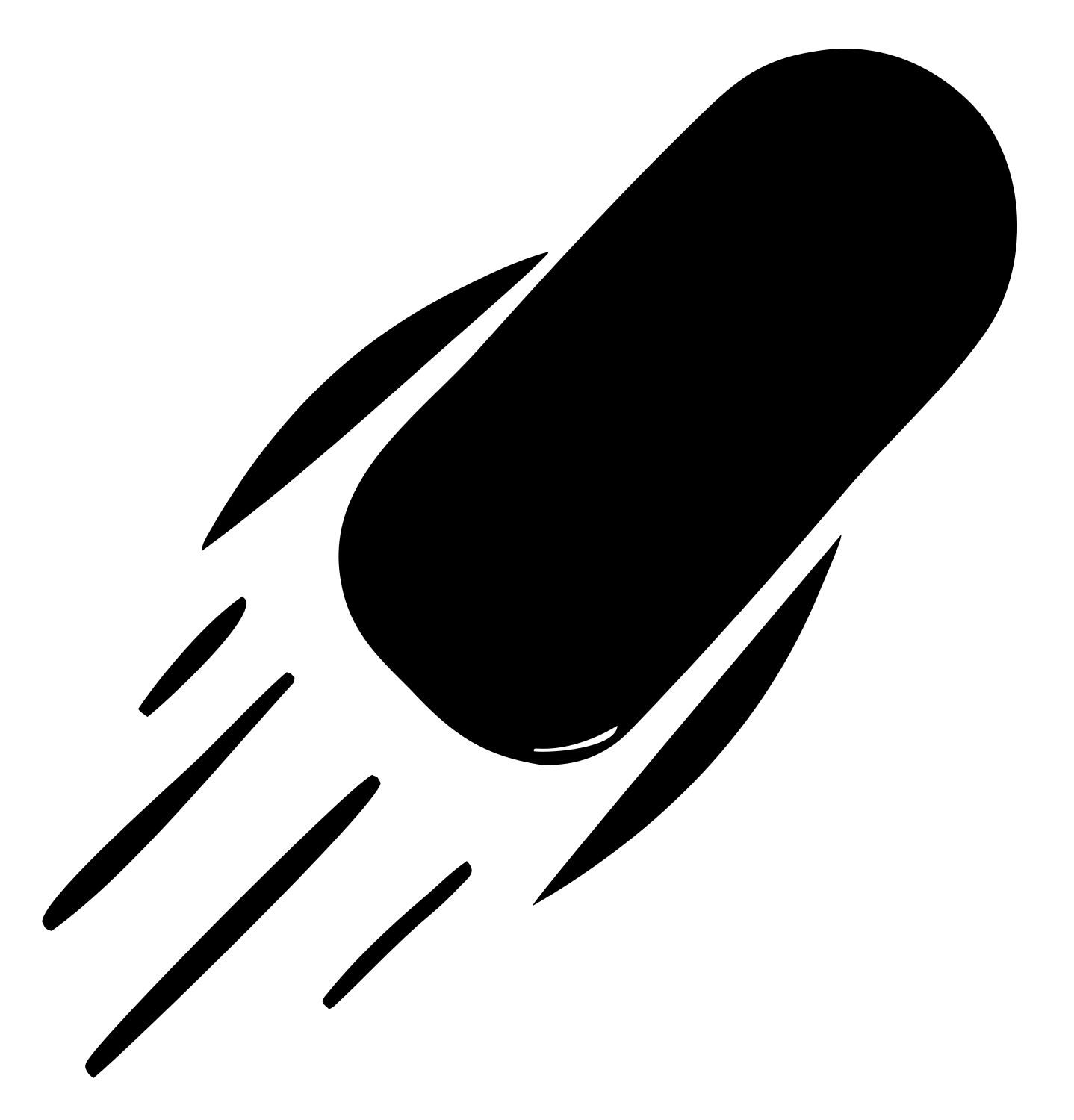 Hand-Drawn Capsule Speed Logo #ffffff/#000000