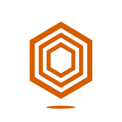 Hexagon Layers Logo #D55E00