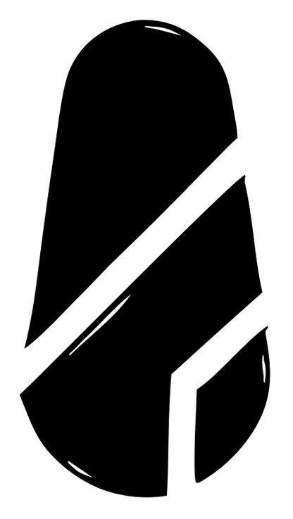 Hand-Drawn Capsule Slash Logo