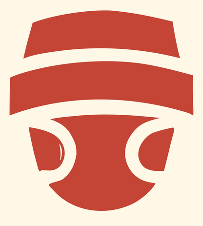 Dome Capsule Visor Logo #fff8e7/#c44536