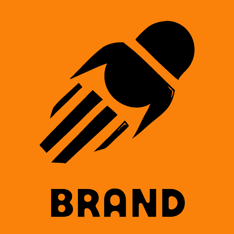 Rocket Capsule Motion Streak Logo preview
