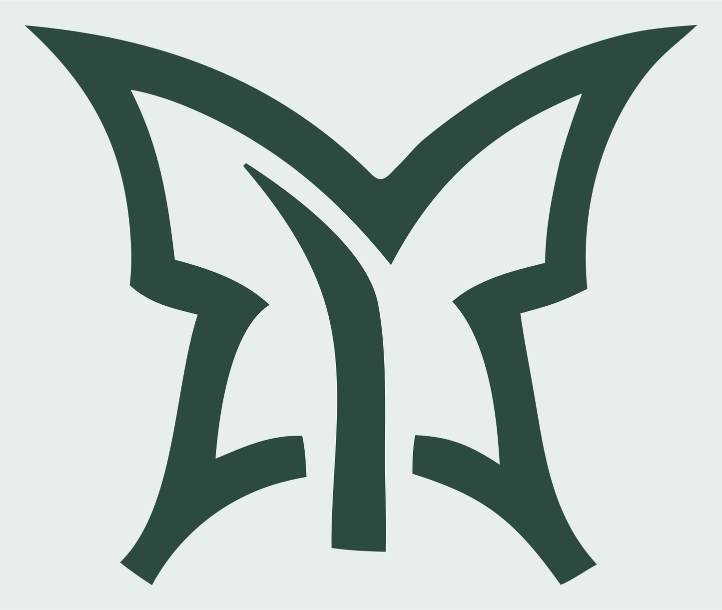Sharp Claw Butterfly Logo #e8efe9/#2d4a3e
