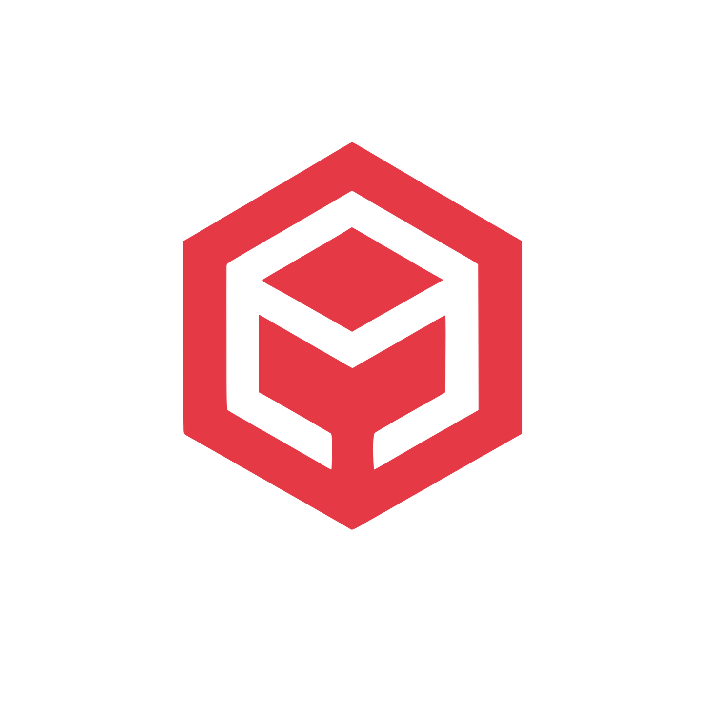 Hexagon Logo #E63946