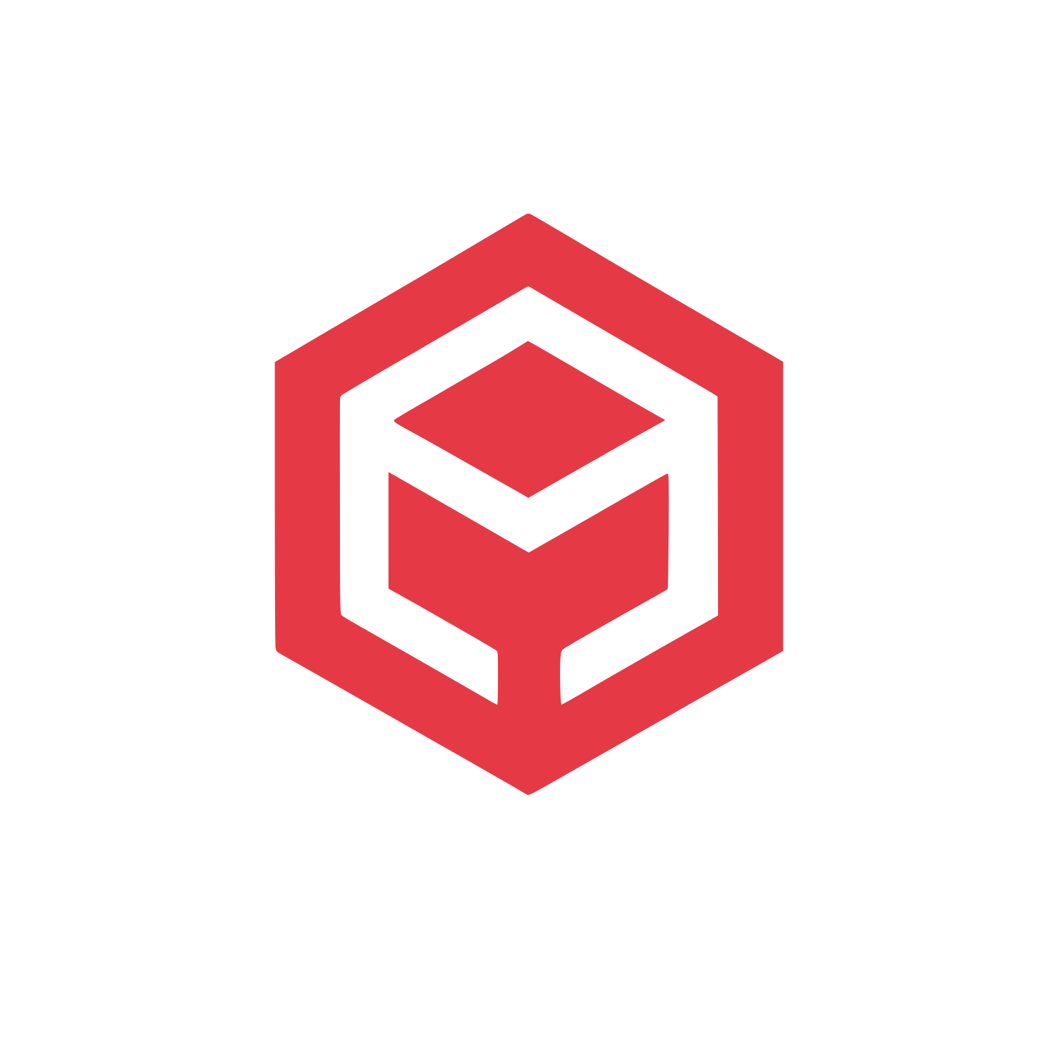 Hexagon Logo #E63946