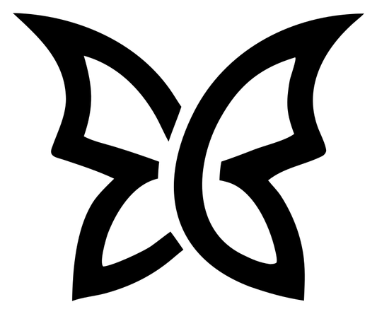 Open Wing Butterfly Logo