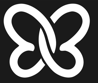 Infinity Twist Butterfly Logo #1a1a1a/#ffffff