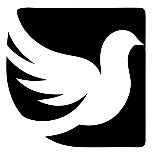 Dove Square Negative Space Logo