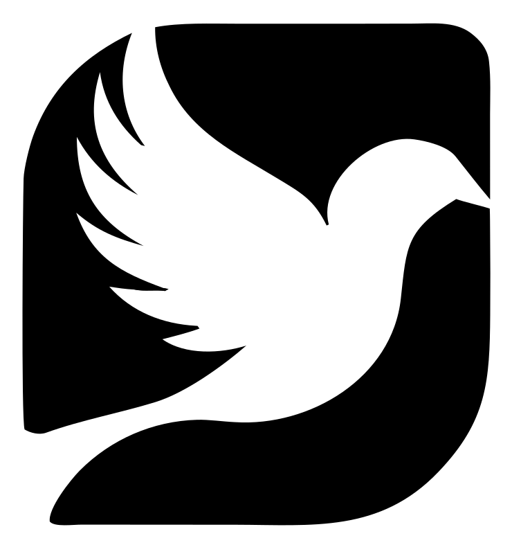 Dove Rounded Square Badge Logo