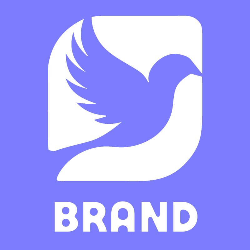 Dove Rounded Square Badge Logo preview