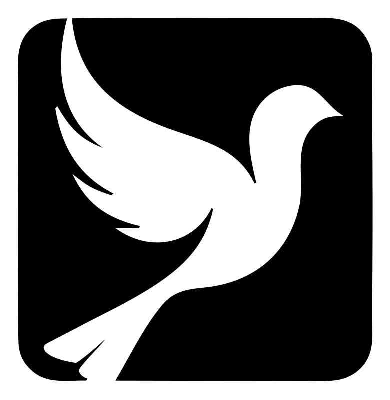 Ascending Dove Badge Logo