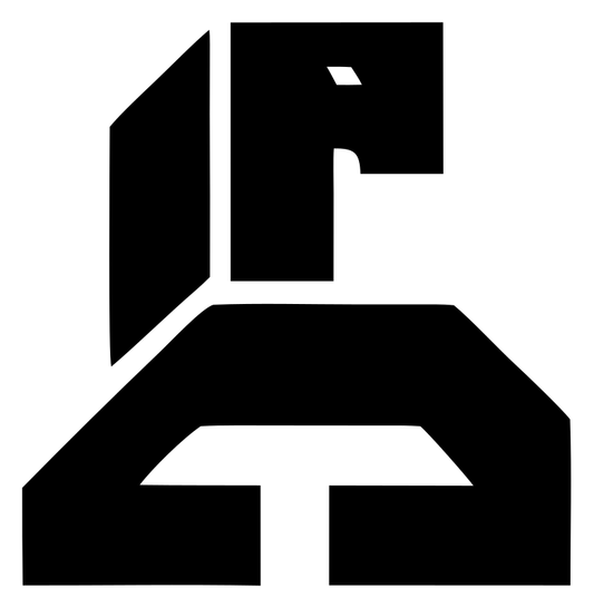 Brutalist Block Horse Logo