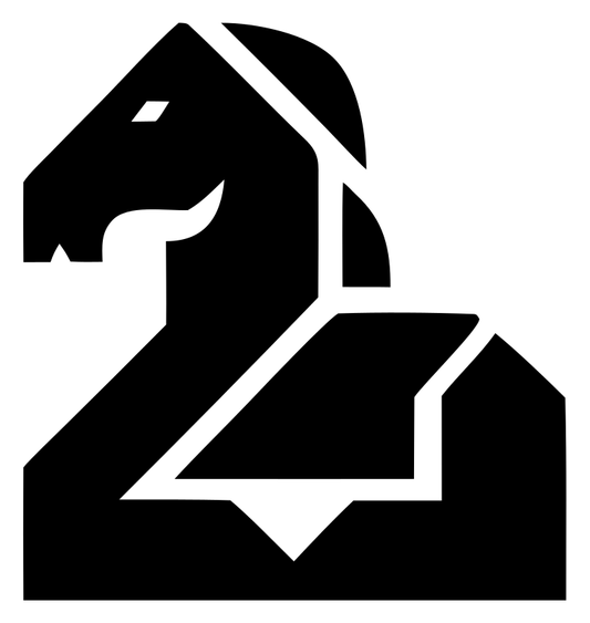 Brutalist Horse Rearing Logo
