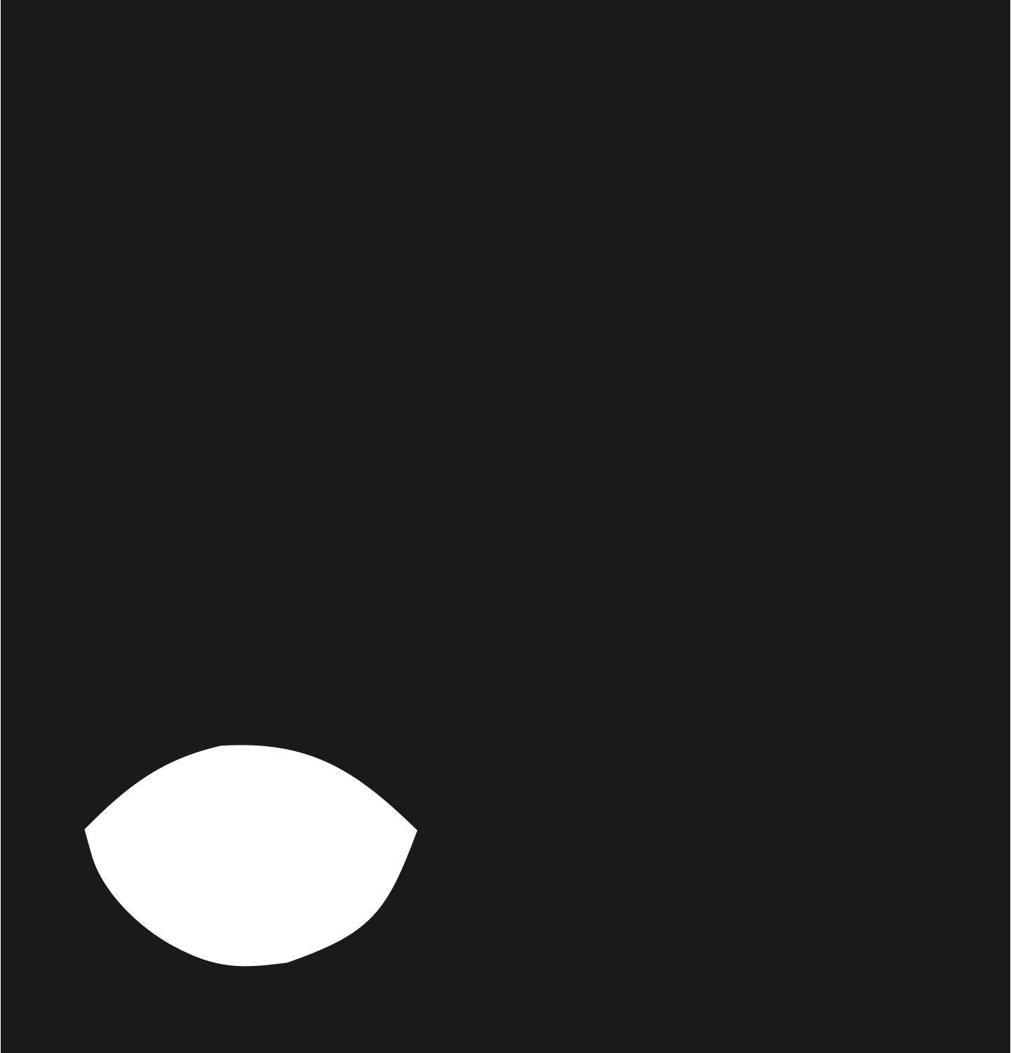 Deer Nose Snout Logo #1a1a1a/#ffffff