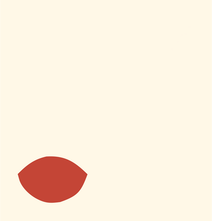 Deer Nose Snout Logo #fff8e7/#c44536
