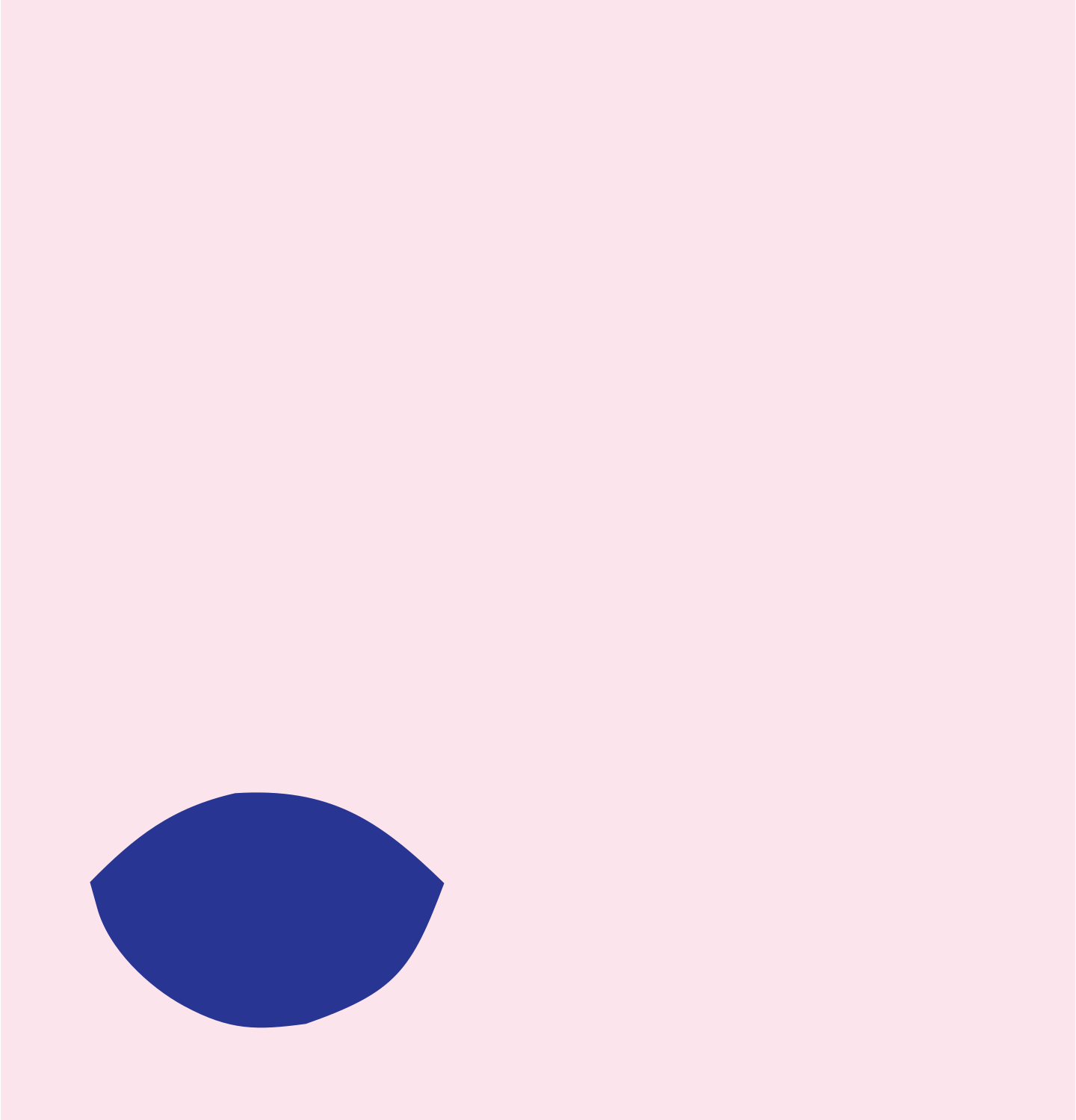 Deer Nose Snout Logo #fce4ec/#283593