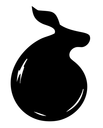 Curled Deer Body Logo