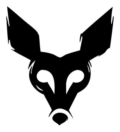 Sketchy Fox Deer Face Logo