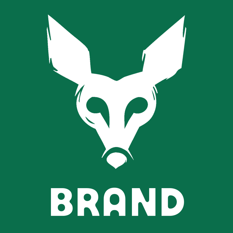 Sketchy Fox Deer Face Logo preview
