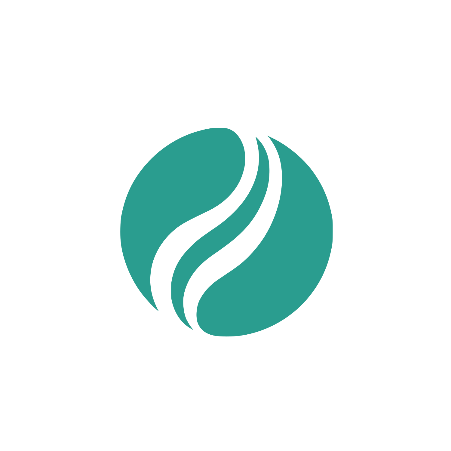 Swoosh Circle Logo #2A9D8F