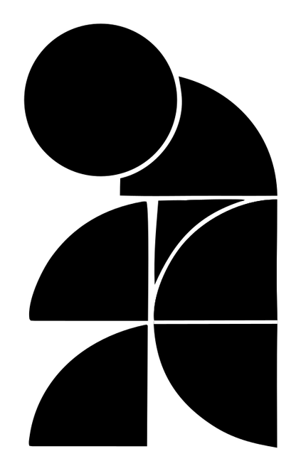 Layered Circle Penguin Logo