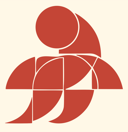 Curved Panels Penguin Logo #fff8e7/#c44536