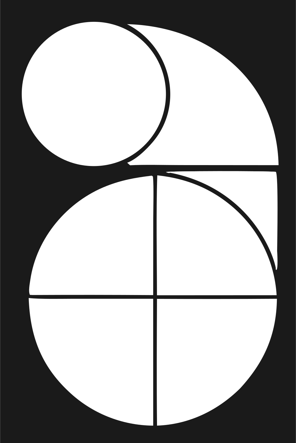 Split Grid Penguin Logo #1a1a1a/#ffffff