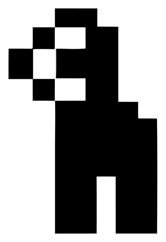 Pixel Sloth Standing Logo