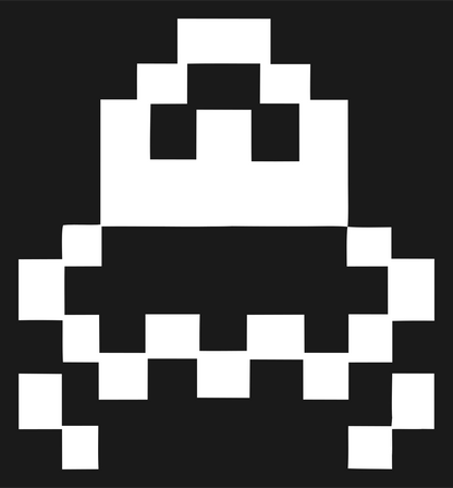 Pixel Sloth Face Logo #1a1a1a/#ffffff