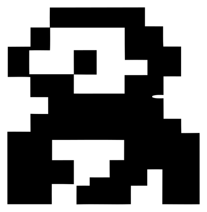 Pixel Sloth Character Logo