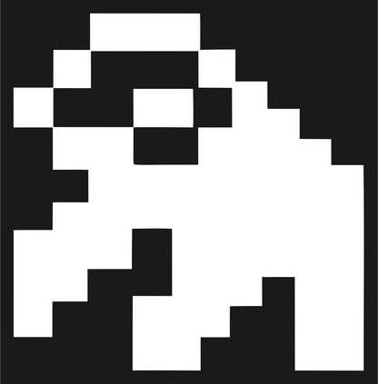 Pixel Sloth Crawling Logo #1a1a1a/#ffffff