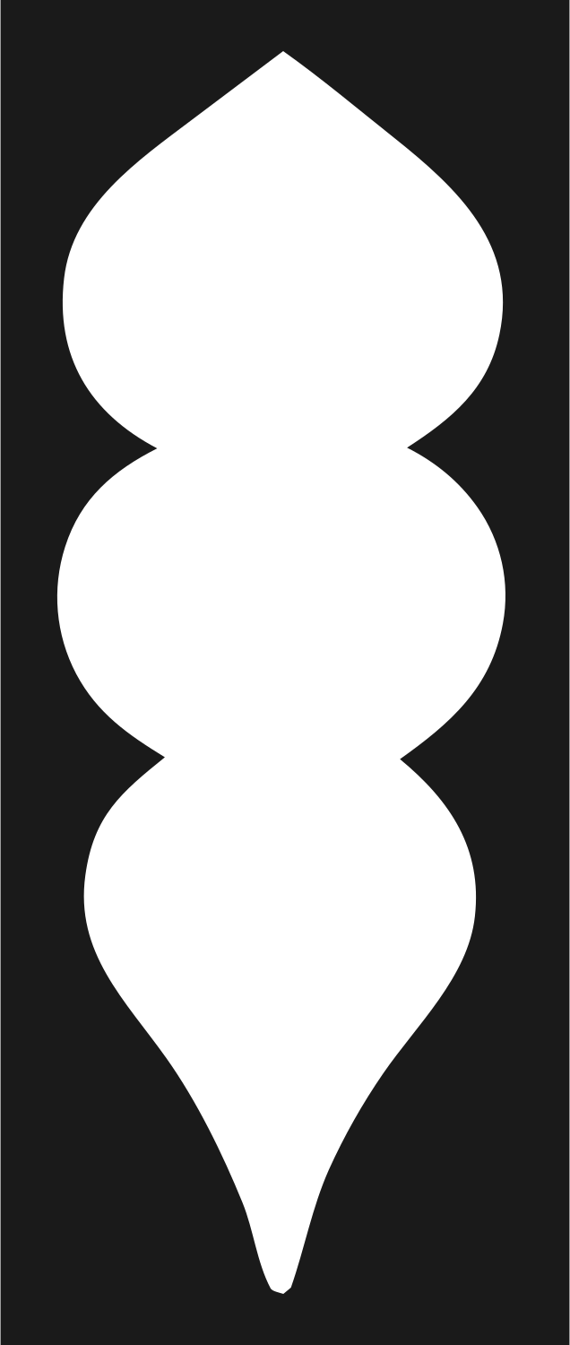 Stacked Pods Leaf Logo #1a1a1a/#ffffff