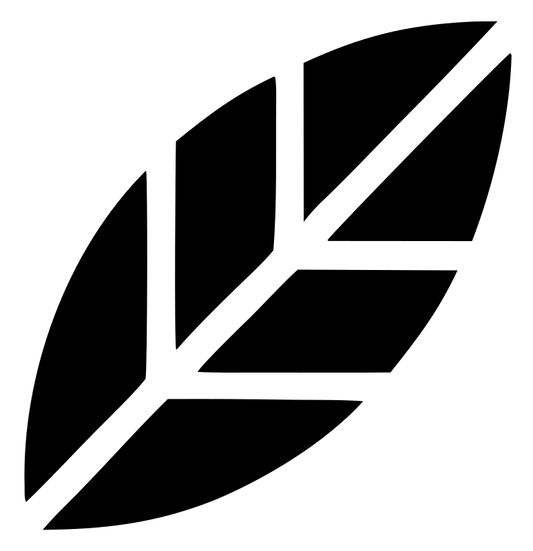 Swiss Style Segmented Leaf Logo