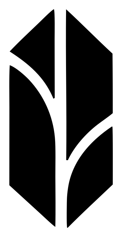 Split Panel Leaf Logo