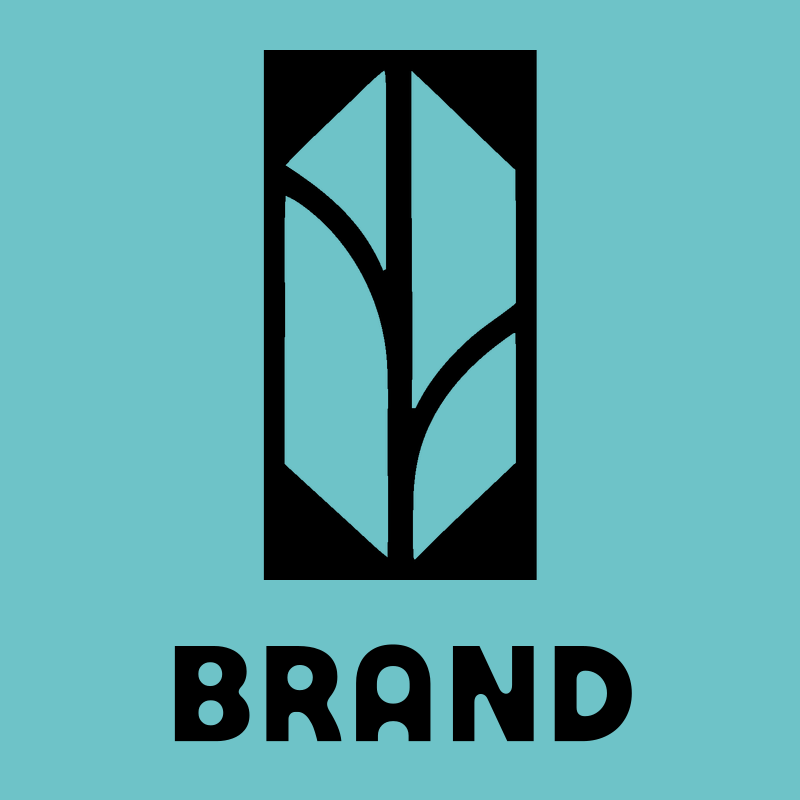 Split Panel Leaf Logo preview