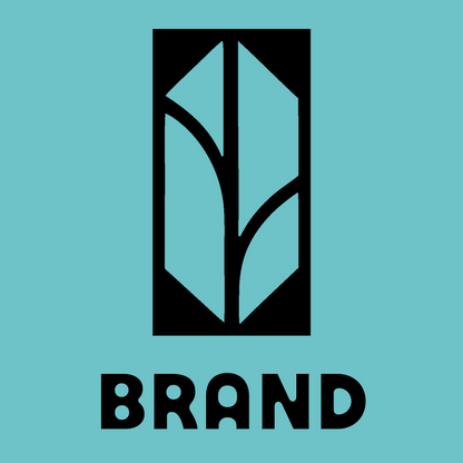 Split Panel Leaf Logo preview