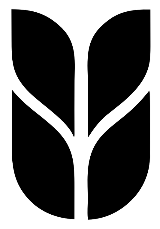 Paired Leaves Stem Logo