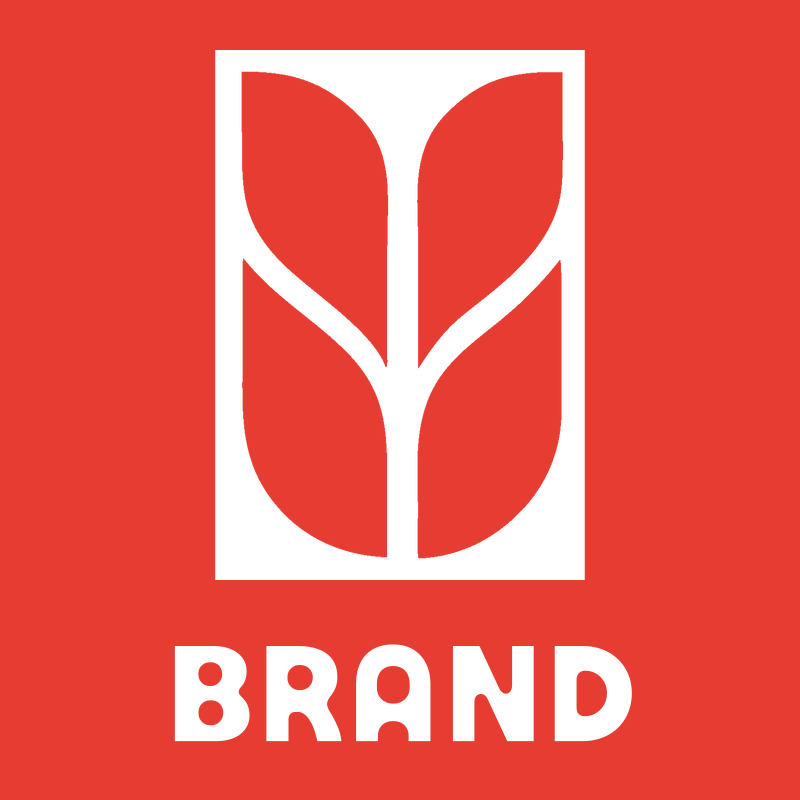 Paired Leaves Stem Logo preview