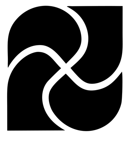 Interlocking Swirl Leaf Logo