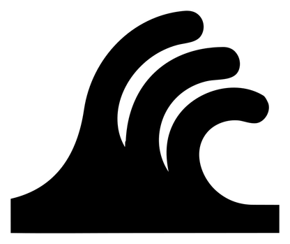 Breaking Ocean Wave Logo