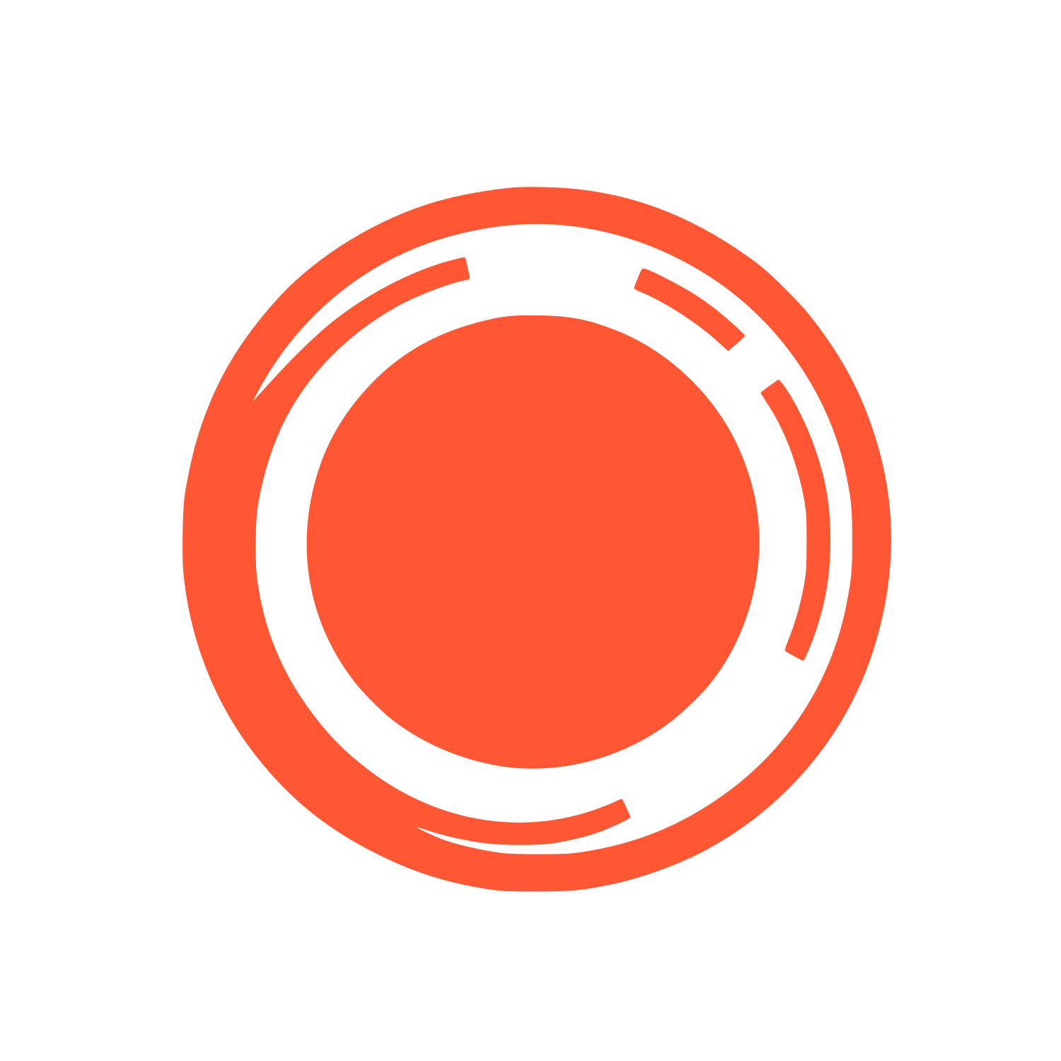 Circular Abstract Logo #FF5733