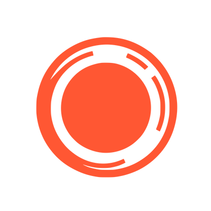 Circular Abstract Logo #FF5733
