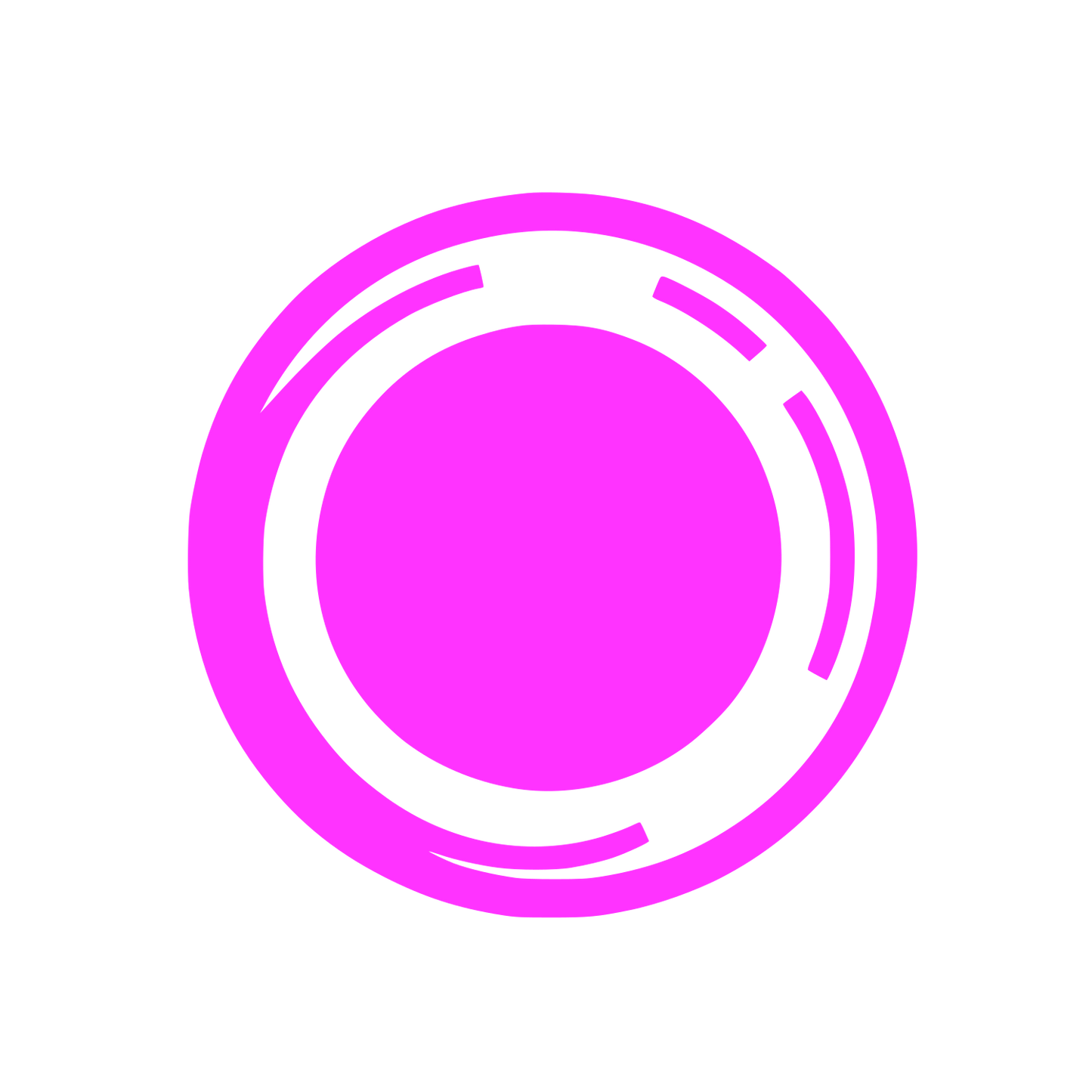 Circular Abstract Logo  #FF33FF