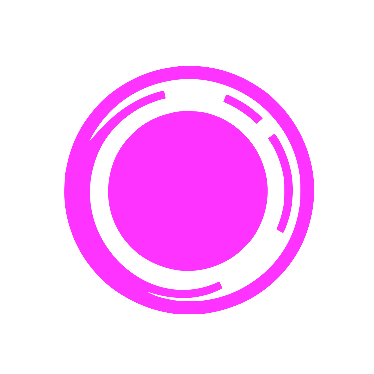 Circular Abstract Logo  #FF33FF