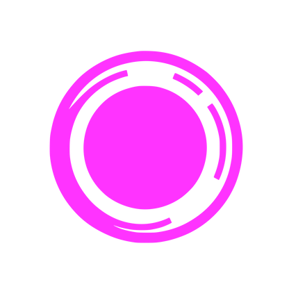 Circular Abstract Logo  #FF33FF
