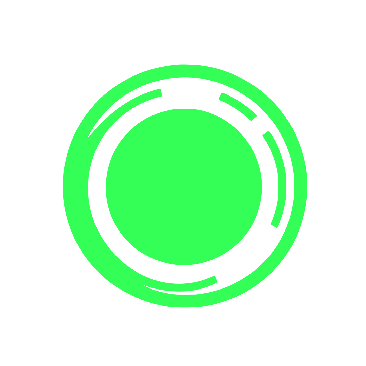 Circular Abstract Logo #33FF57