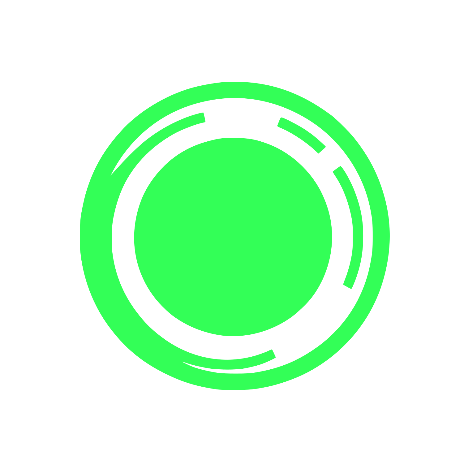 Circular Abstract Logo #33FF57