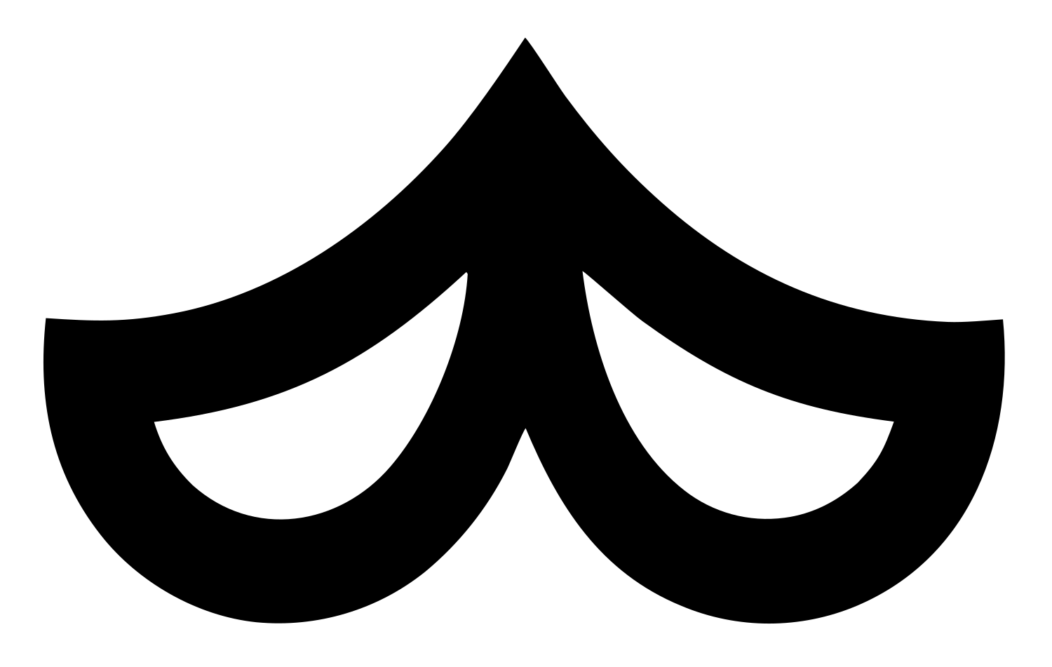 Twin Arch Drape Logo #ffffff/#000000