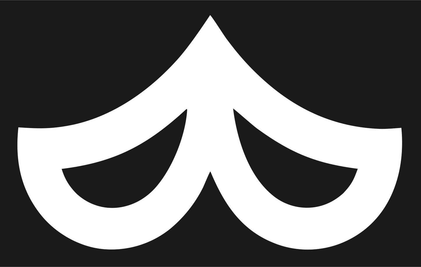 Twin Arch Drape Logo #1a1a1a/#ffffff