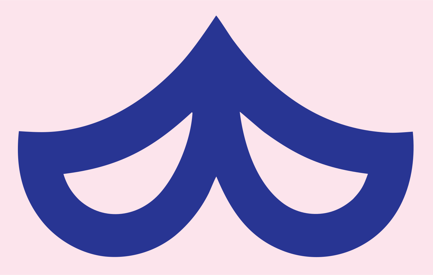 Twin Arch Drape Logo #fce4ec/#283593
