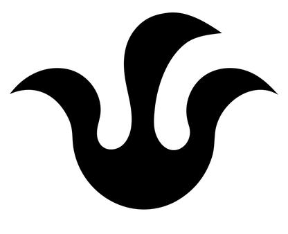 Tulip Silhouette Curl Logo